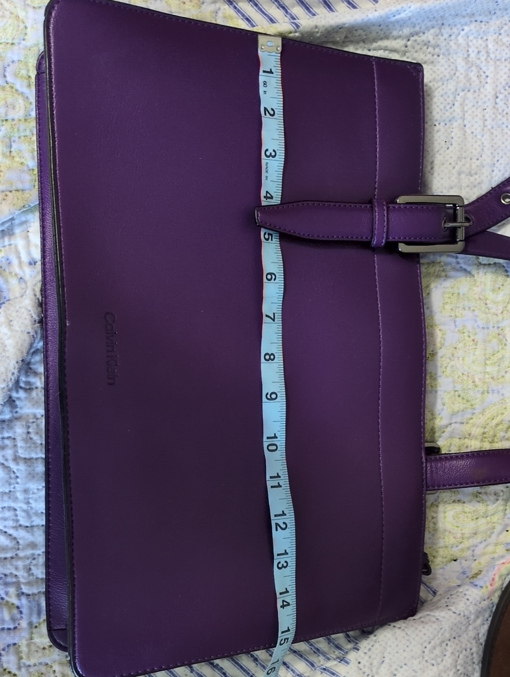 Calvin Klein Vibrant Purple Tote - Picture 5 of 7
